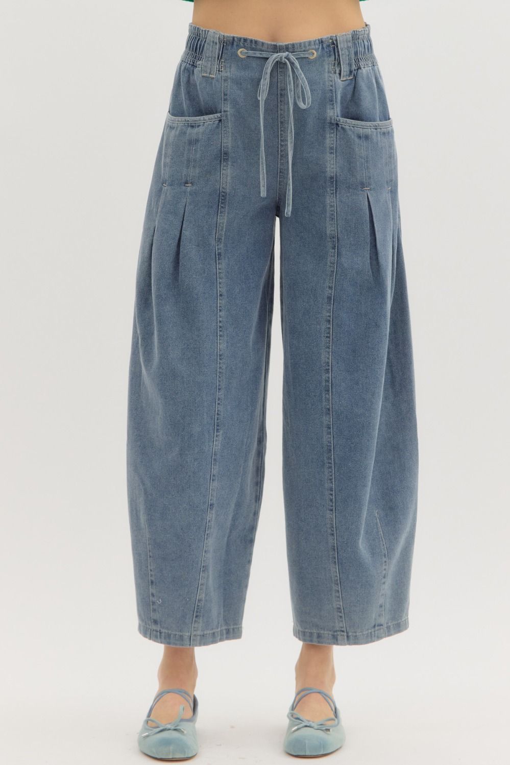 Elara High Waisted Balloon Jeans