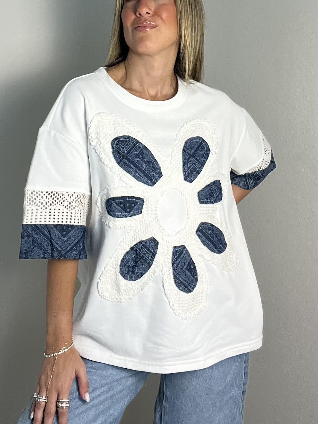 Indigo Petal Tee