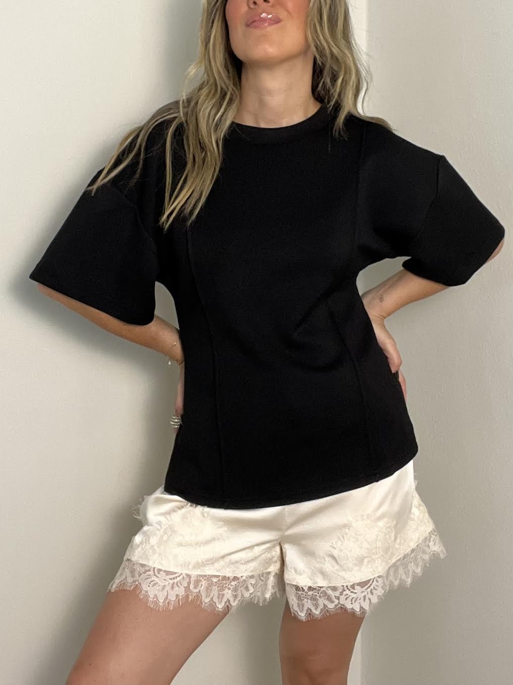 Clara Black Tee