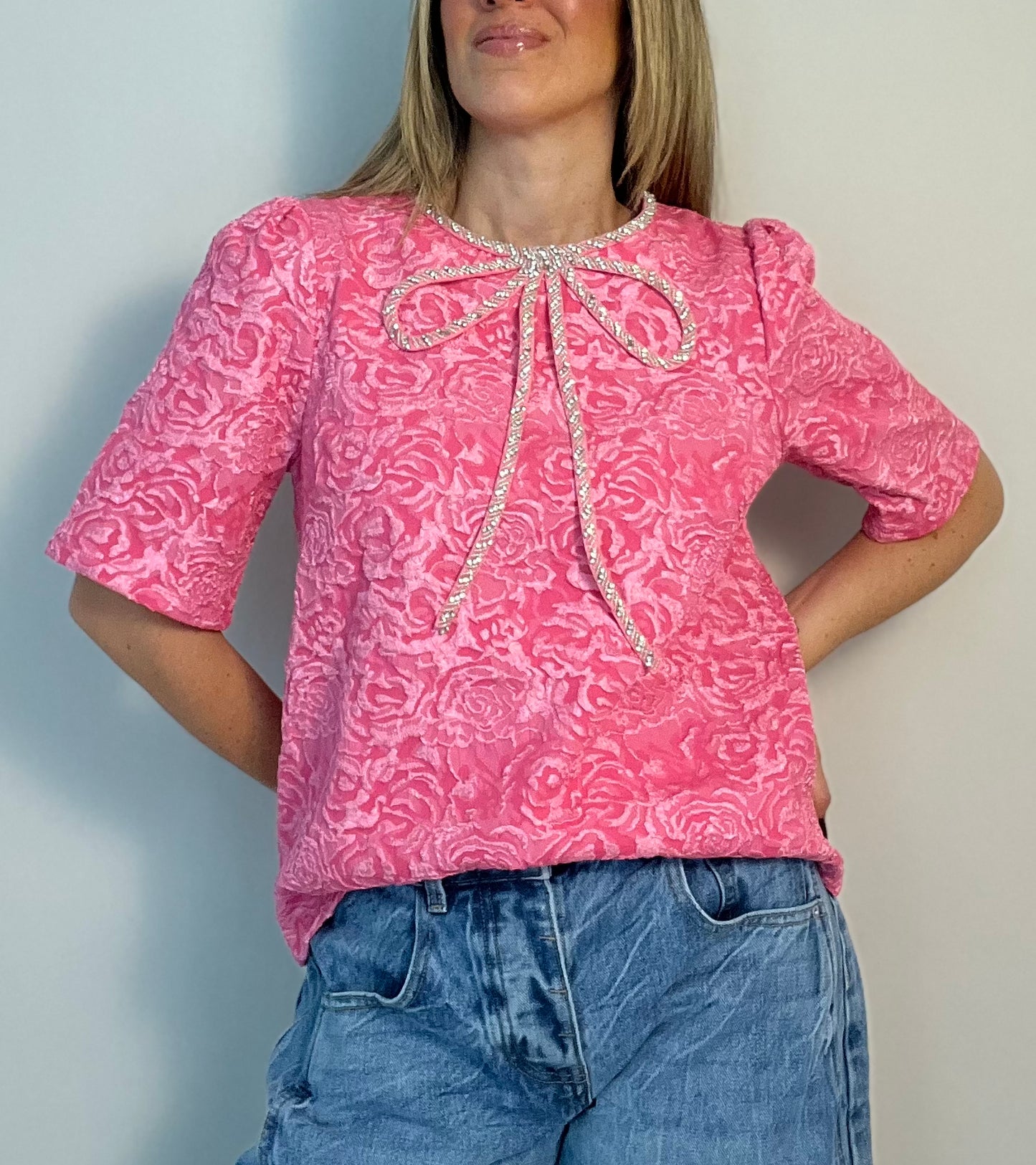 Amelia Sparkle Bow Top