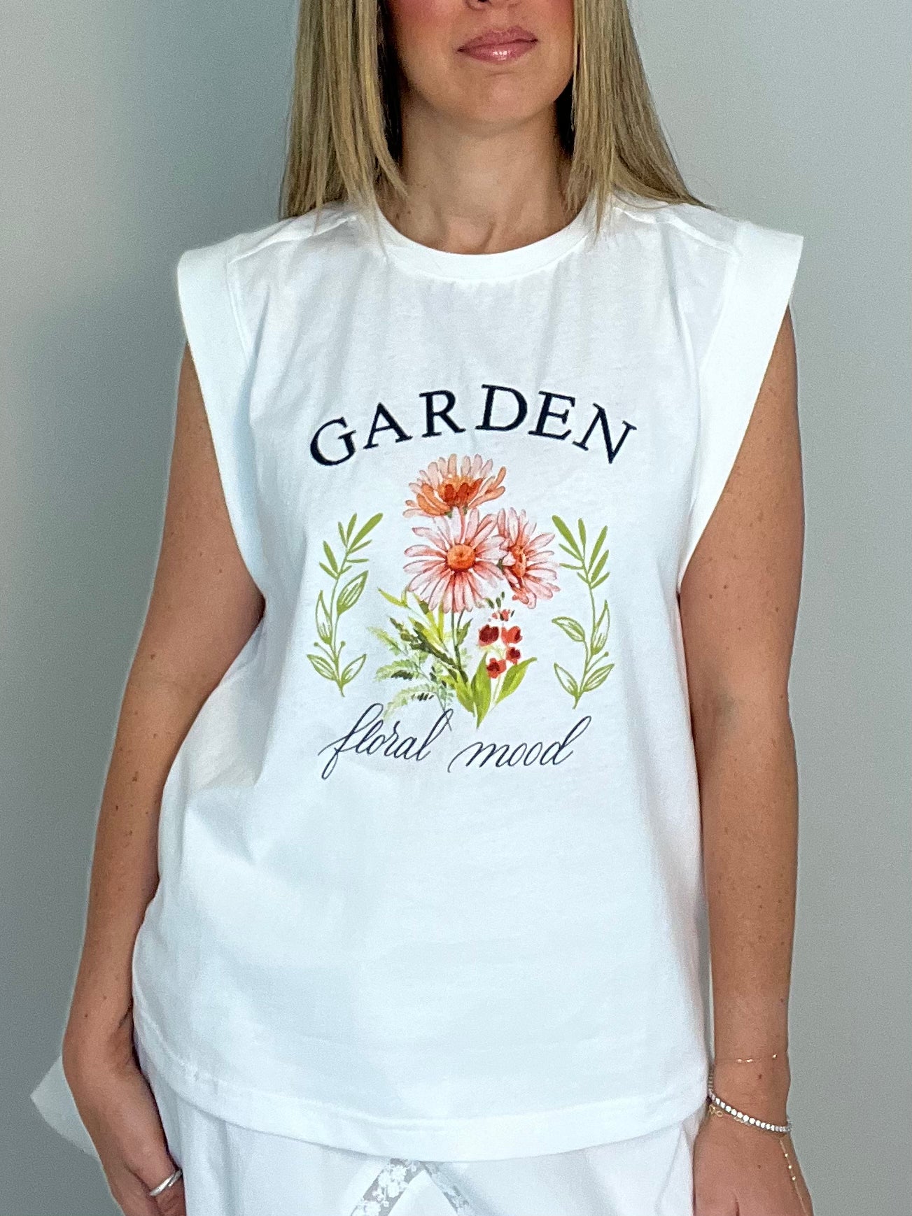 Floral Graphic Embroidered Tee