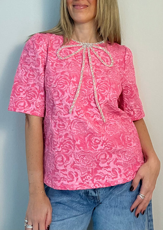 Amelia Sparkle Bow Top