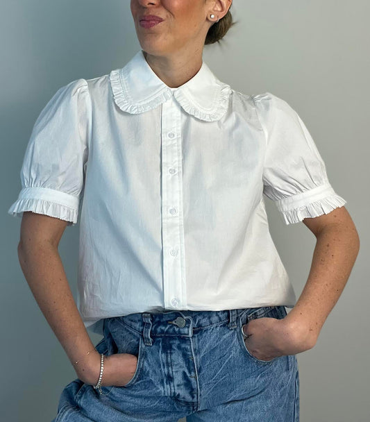White Button Down Blouse