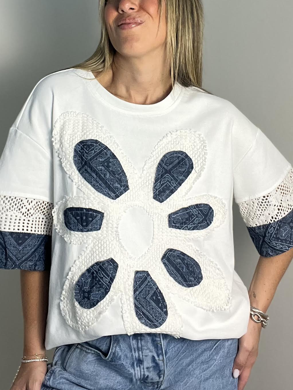 Indigo Petal Tee
