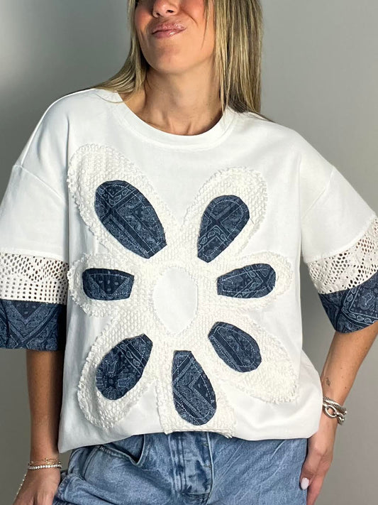 Indigo Petal Tee