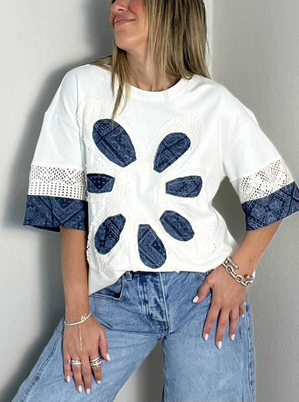 Indigo Petal Tee