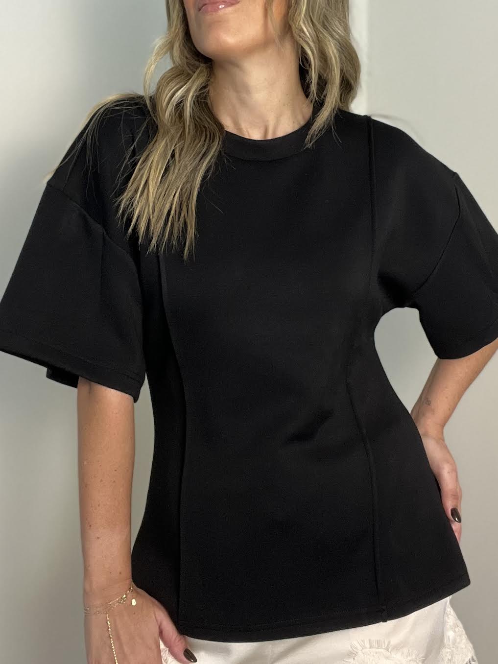 Clara Black Tee