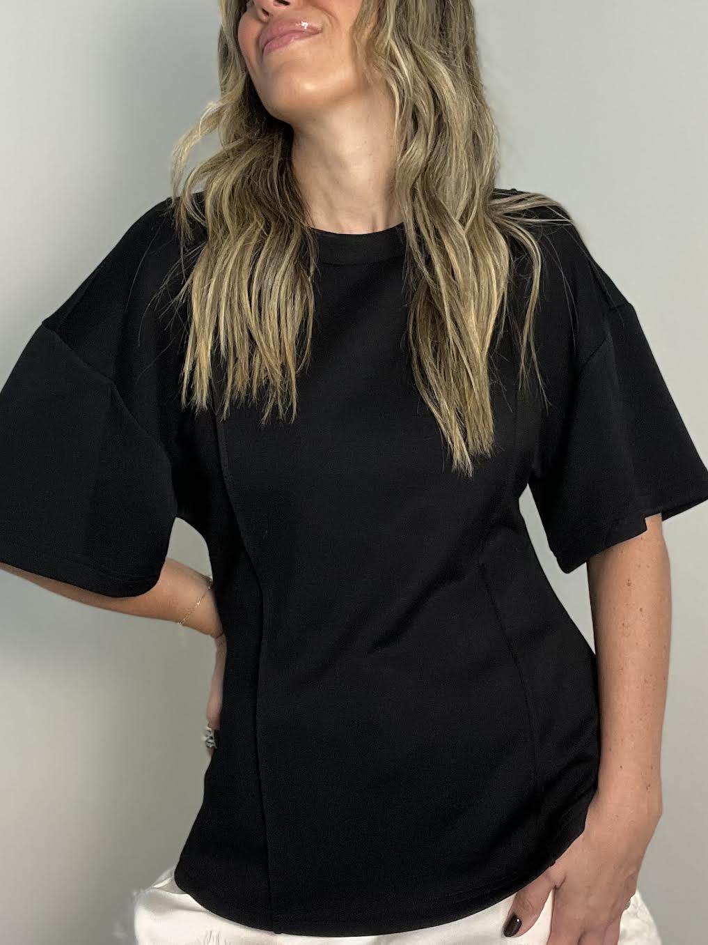 Clara Black Tee
