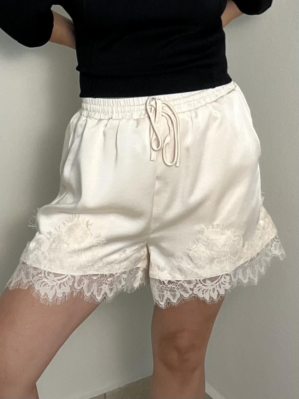Lace Satin Shorts