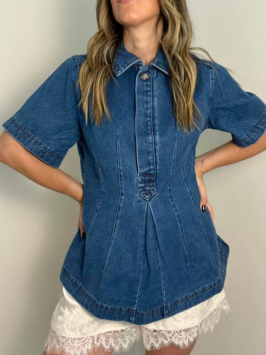 Alessia Denim Blouse
