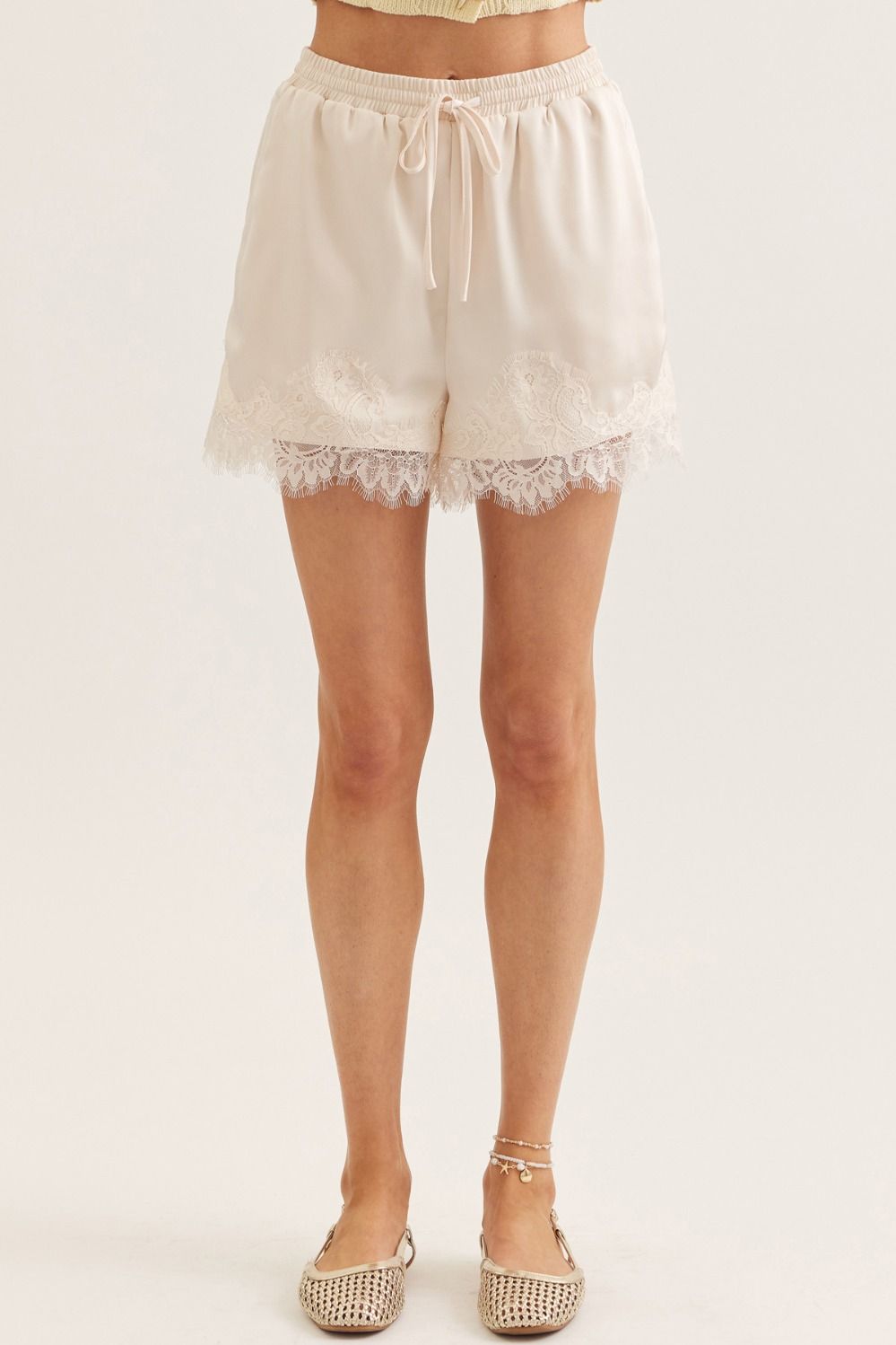 Lace Satin Shorts