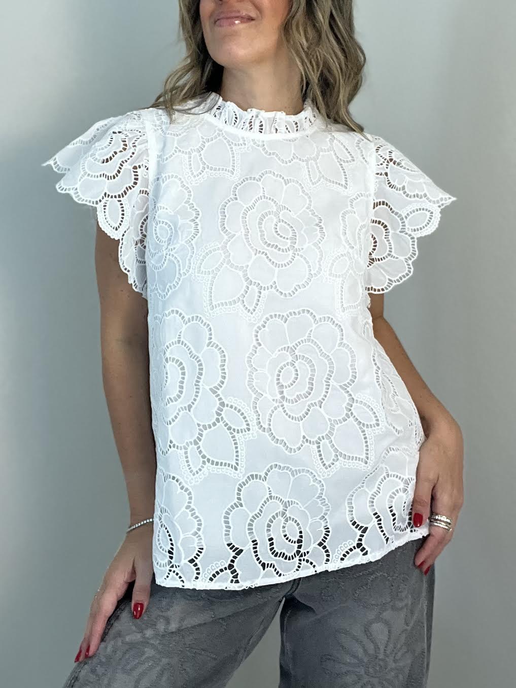 Sabrina White Top