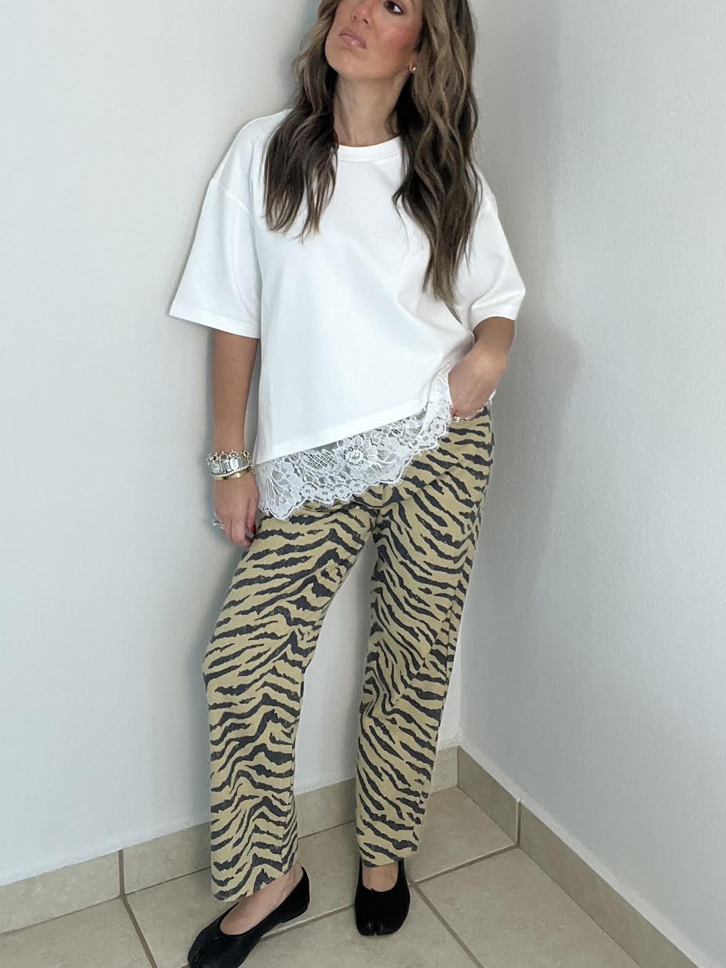 Taupe Zebra Pant